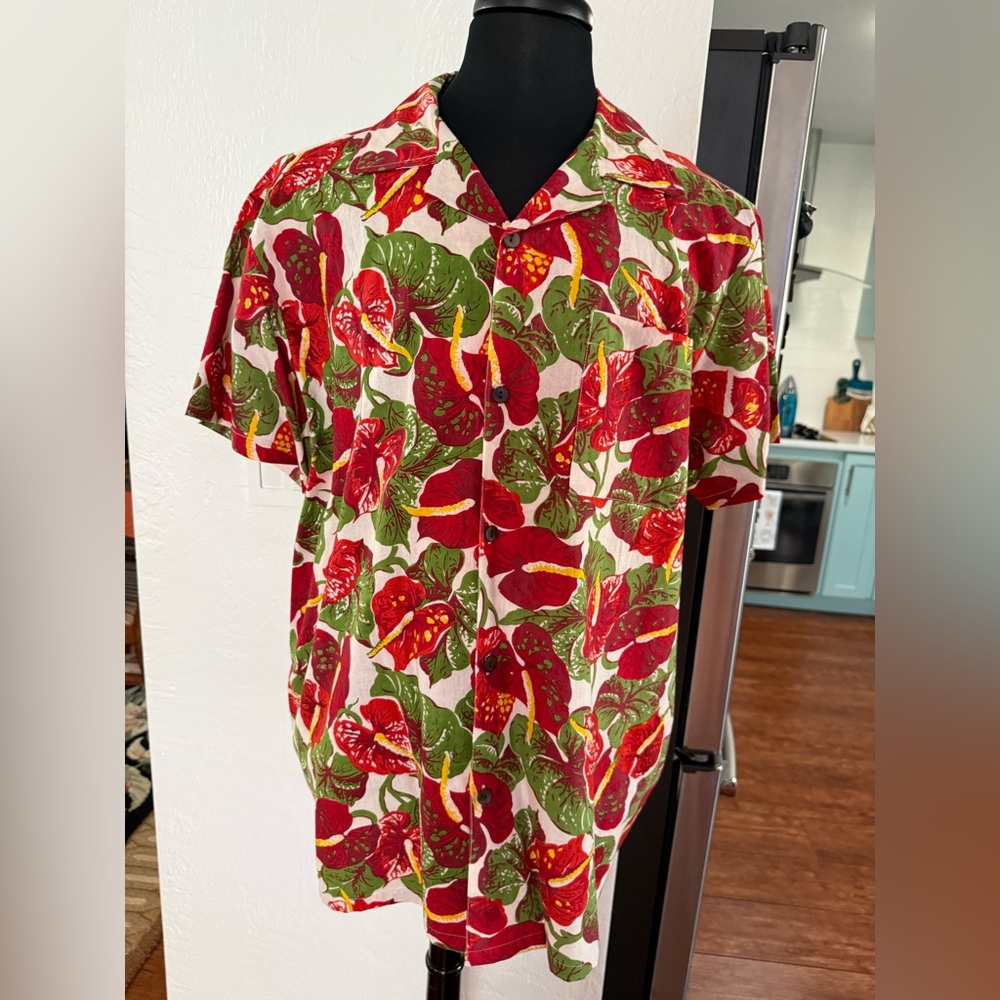 🌴Bernie Dexter Anthurium Floral Shirt Top Matching